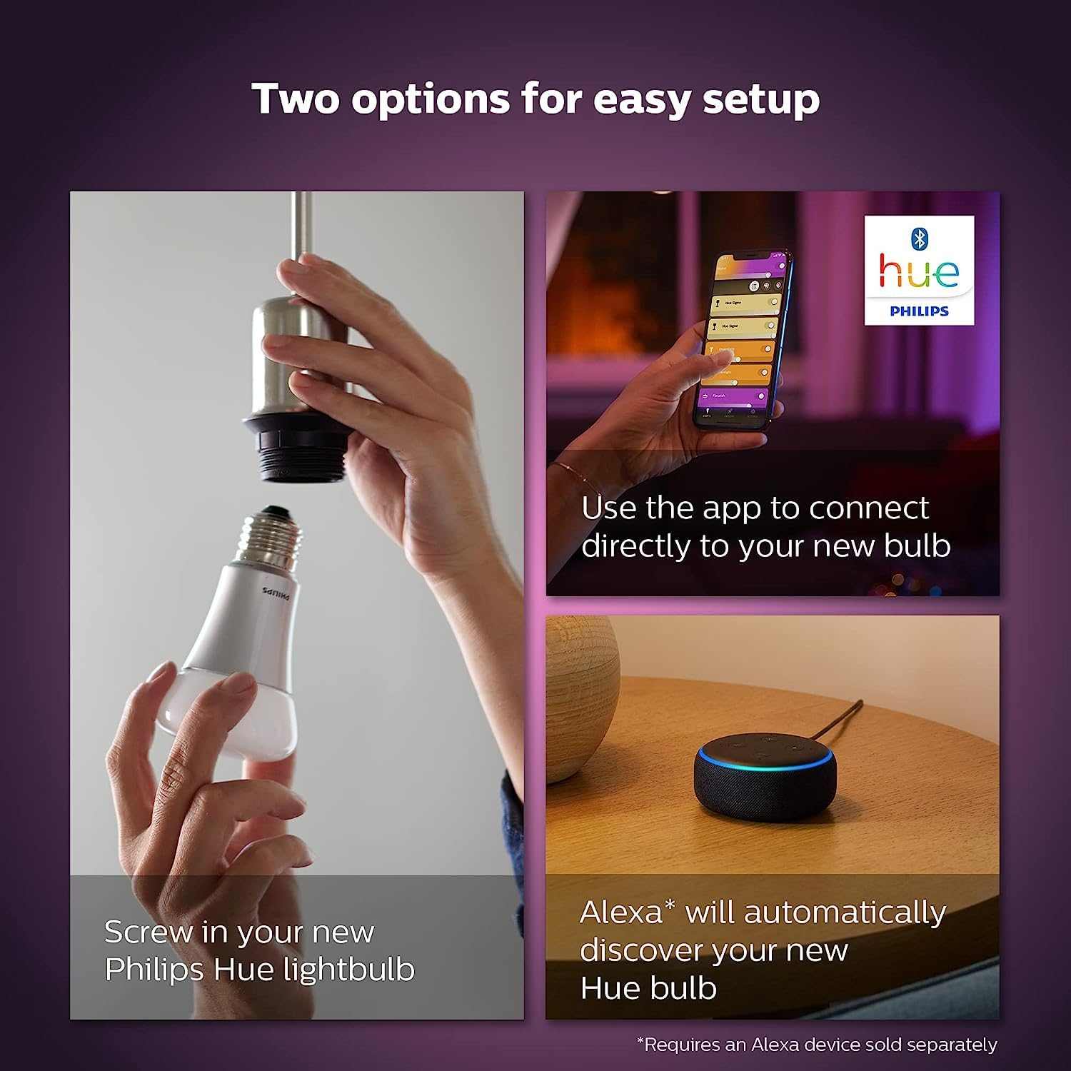 Philips Hue White and Colour Ambiance Smart Light 2 Pack [GU10 Spot] With Bluetooth. Works with Alexa, Google Assistant and Apple Homekit - Deluxe Electricals