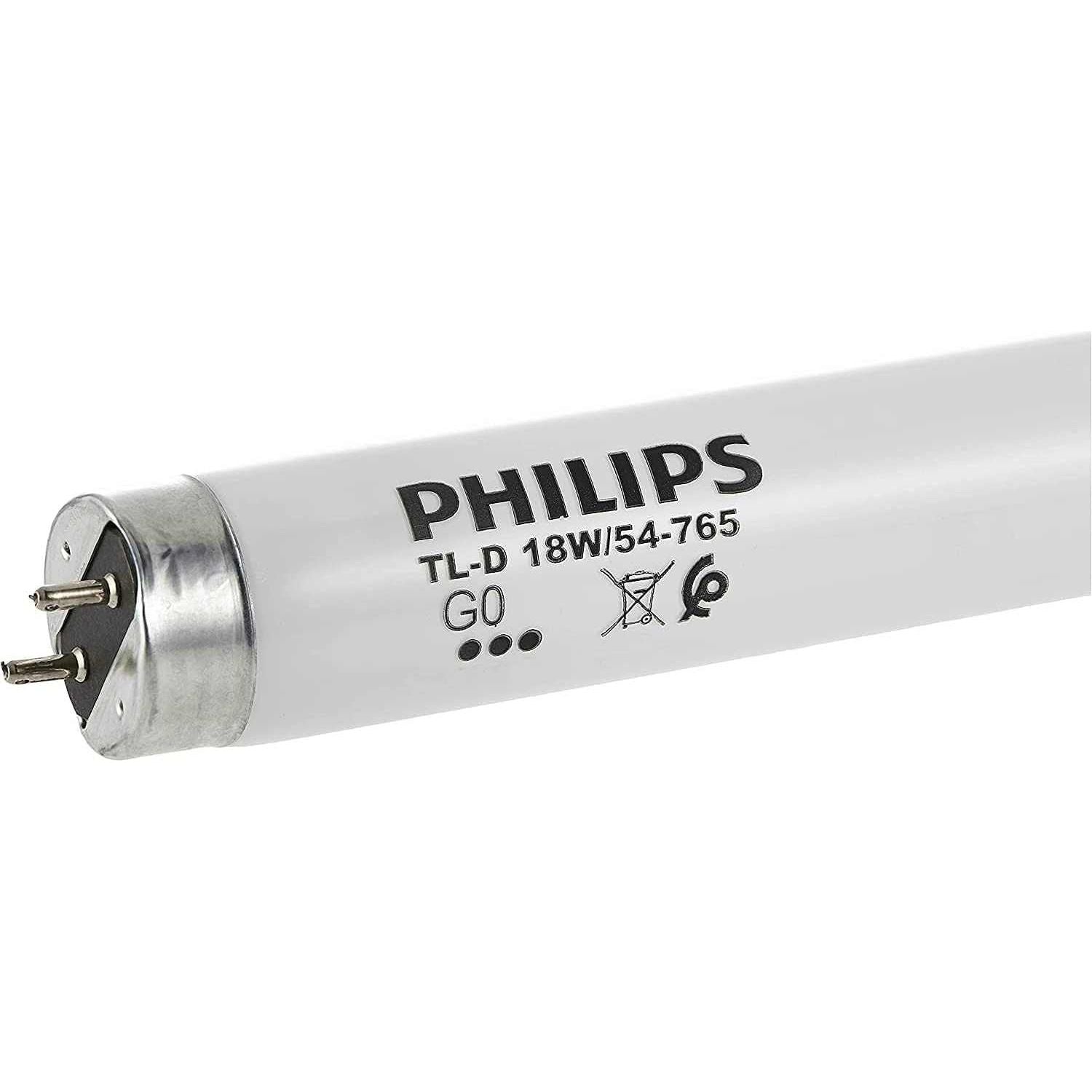 Philips 2Ft Tubelight-D 18W,G13 [ Medium Bi-Pin Fluorescent]-Cool Daylight, 1 Year Warranty - Deluxe Electricals