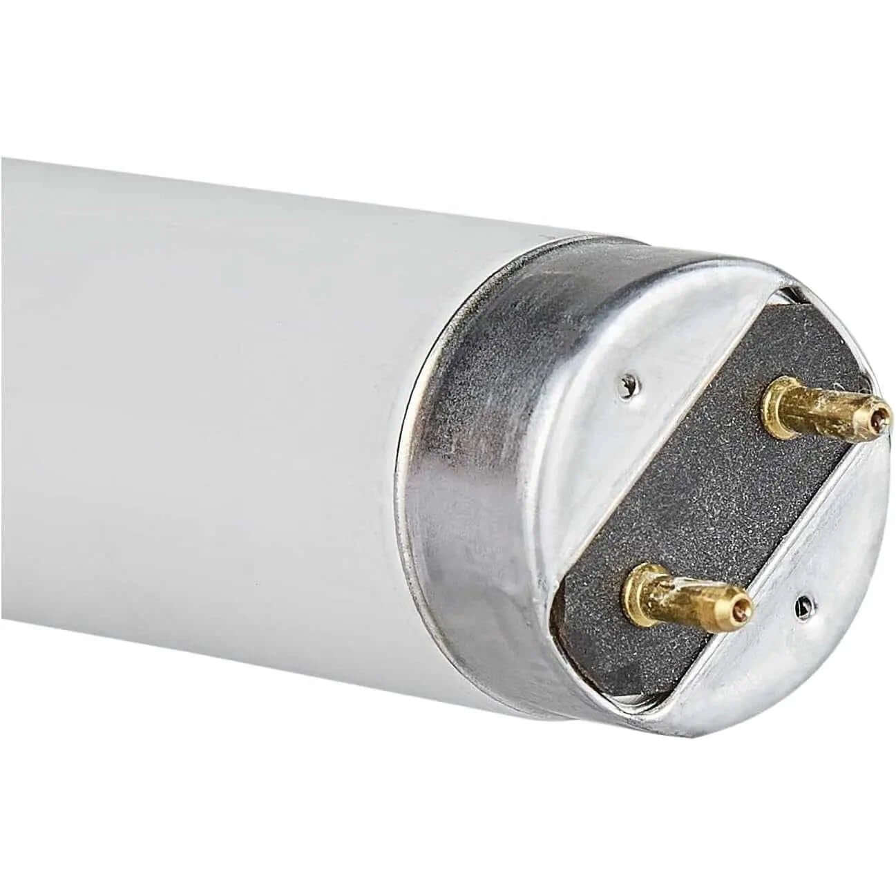 Philips TL-D 36 W fluorescent tube, 4 ft, 54-765 Cool Daylight, end-cap with brass pins visible. UAE