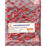 Kistenmacher cord end terminals, red insulated tube-shaped connectors, 1.5 mm², model EGK E1512/R, 100 pcs. UAE