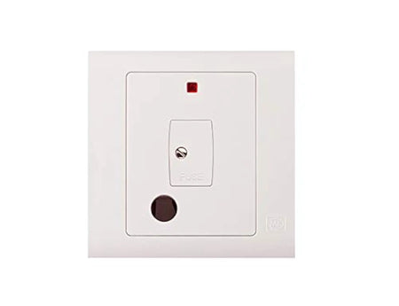MK Essentials 1 Gang 13A Unswitched Fused Con Unit With Neon MV1030WHI MK Electric