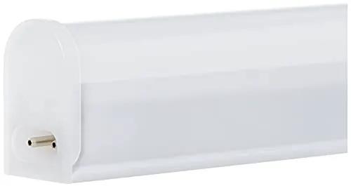 Ledvance 7W LED 2ft batten light in daylight, white plastic housing, end cap visible