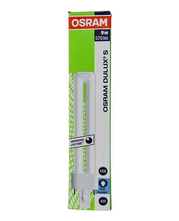 Osram Compact Fluorescent Lamp 2 Pin Dulux-S G23 9W Osram