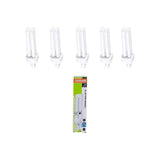Osram Dulux-D 18W 2-pin G24d-2 CFL lamps, 1200 lm, five bulbs with Osram packaging. UAE