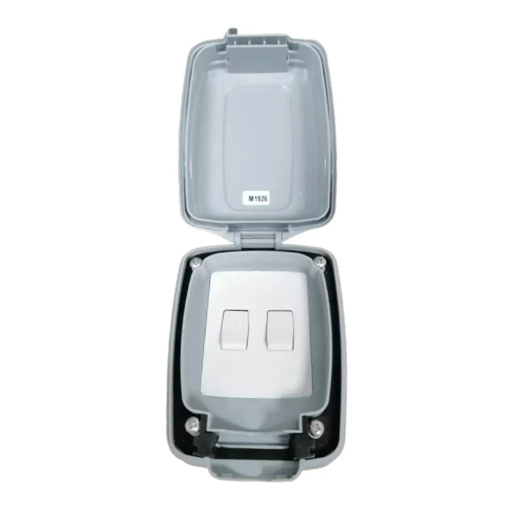 MK Masterseal Compact 10A 2 Way Weatherproof Switch, 86402GRY MK Electric
