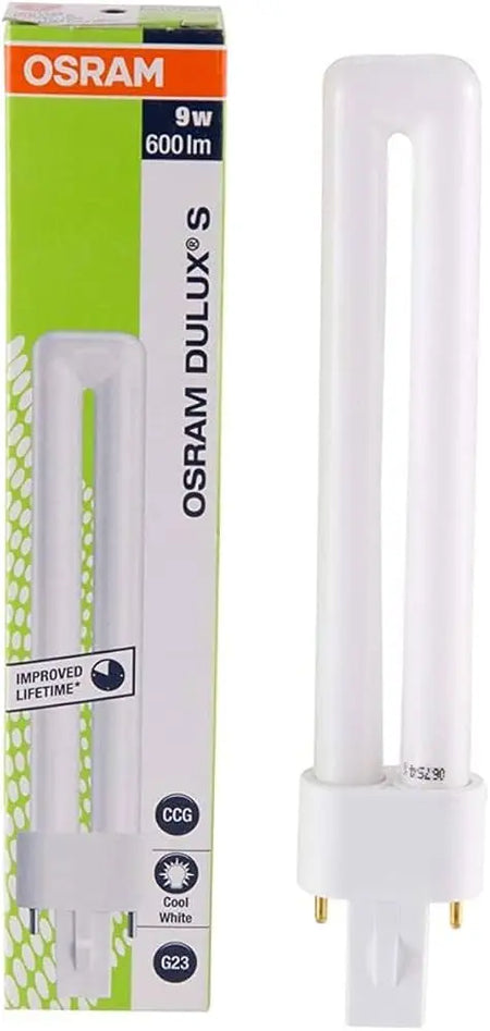 Osram Compact Fluorescent Lamp 2 Pin Dulux-S G23 9W Osram