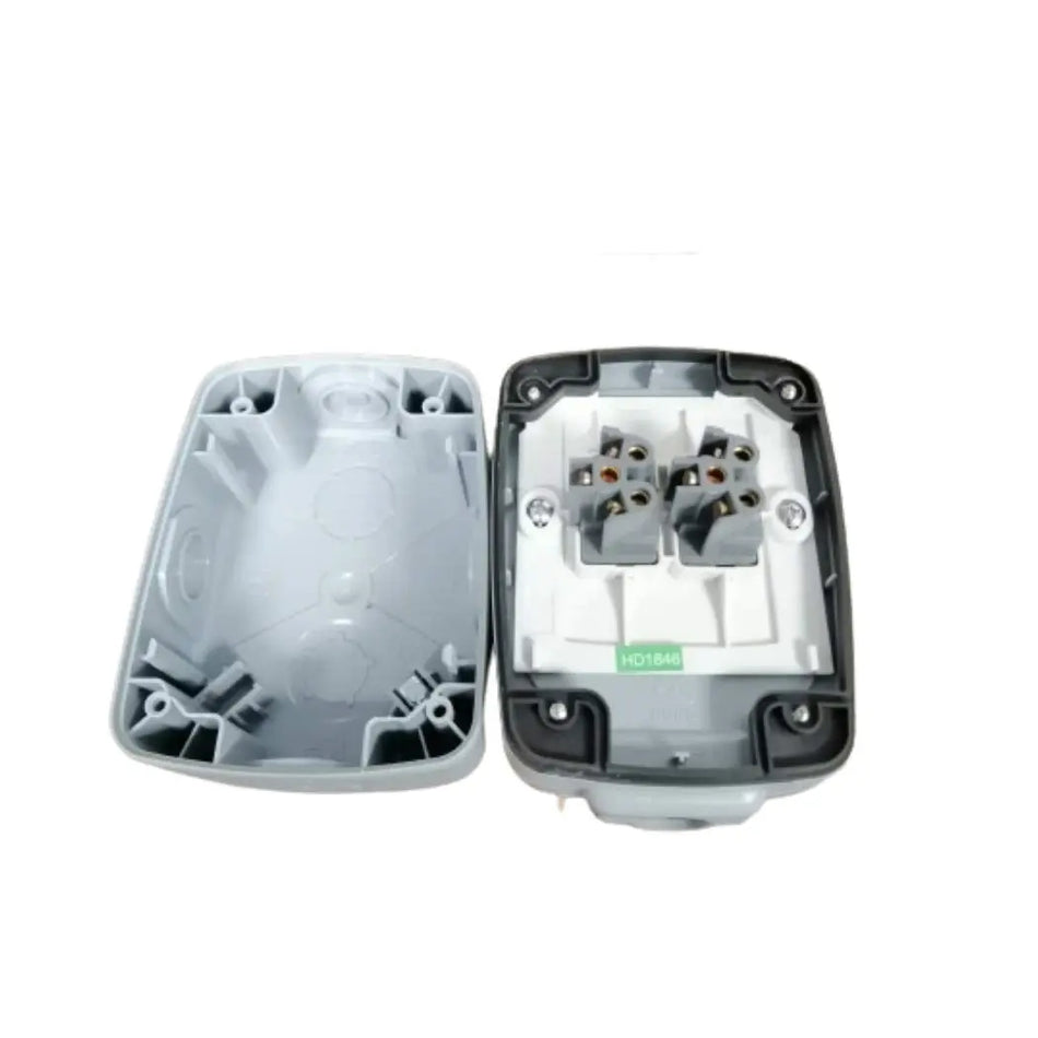 MK Masterseal Compact 10A 2 Way Weatherproof Switch, 86402GRY MK Electric