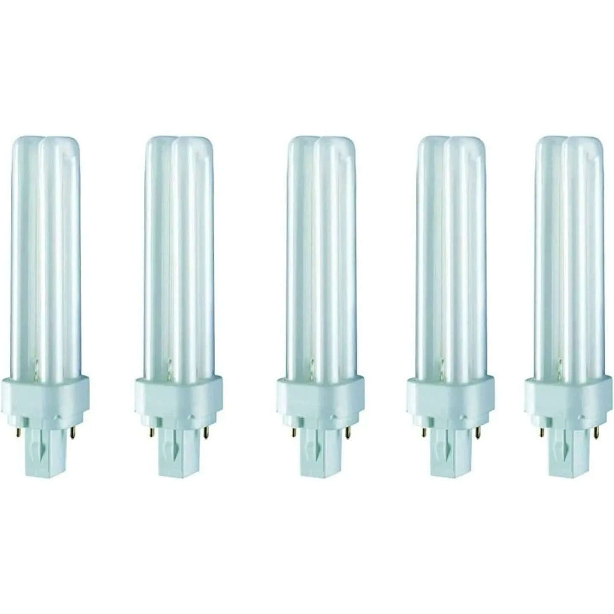 Osram Dulux-D 18W 2Pin G24d-2 CFL lamp, 1,200 lm, five tubes shown UAE