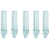 Osram Dulux-D 18W 2Pin G24d-2 CFL lamp, 1,200 lm, five tubes shown UAE
