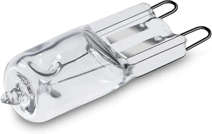 Osram halogen capsule lamp, clear glass, 33W 240V, two-pin base visible