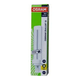 Osram Dulux-D 18W 2Pin CFL lamp in packaging; 1200 lm, G24d-2, white tube visible UAE