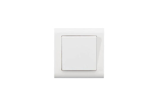 MK Electric MV4781WHI Essentials white 20AX 1G 2-Way SP wide-rocker wall switch