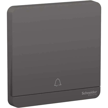 Schneider Electric AvatarOn 1-Gang dark grey push-button doorbell switch, 10A 250V, model E8331BPL1_DG UAE