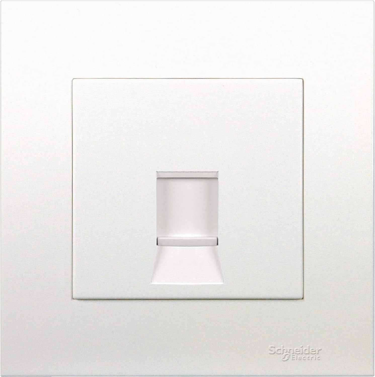 Schneider Electric Vivace, 1 Gang, Data Socket with Shutter, White, KB31RJK - Deluxe Electricals