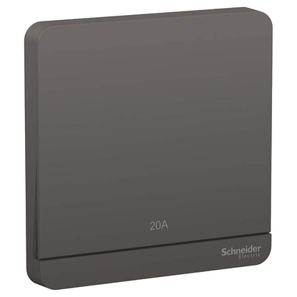 Schneider Electric AvatarOn, 1 Gang, Double Pole Switch, 20 A, Dark Grey, E8331D20N_DG - Deluxe Electricals