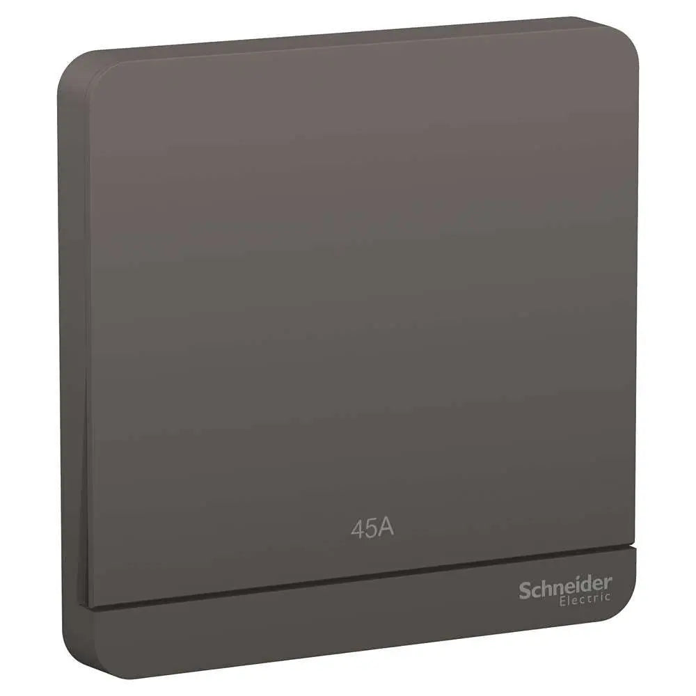 Schneider Electric AvatarOn 1-Gang double-pole switch, dark grey, 45 A, model E8331D45N_DG UAE