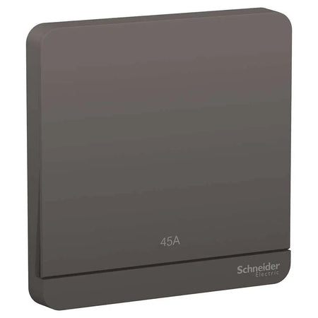Schneider Electric AvatarOn 1-Gang double-pole switch, dark grey, 45 A, model E8331D45N_DG UAE