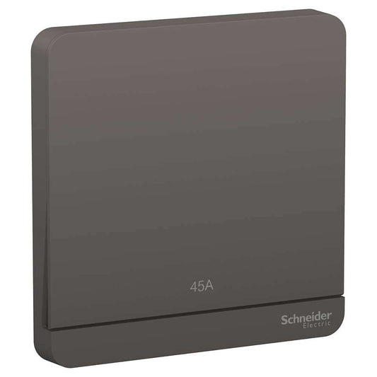 Schneider Electric AvatarOn, 1 Gang, Double Pole Switch, 45 A, Dark Grey, E8331D45N_DG - Deluxe Electricals