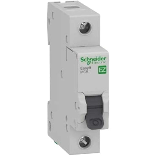 Schneider Electric Easy9 miniature circuit breaker- 1P - 10 A - C curve - 6000 A - 230 V, EZ9F56110 - Deluxe Electricals