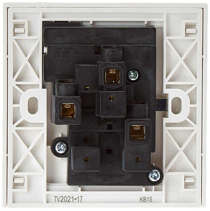 Schneider Electric Vivace, 1 Gang, Socket, 13A 250V, White, KB15 - Deluxe Electricals