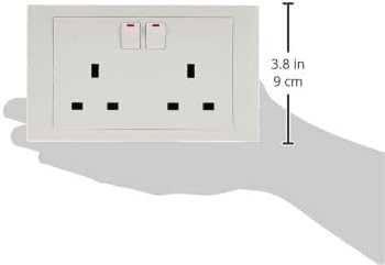 Schneider Electric Vivace, 2 Gang, Socket, 13A 250V, White, KB25 - Deluxe Electricals