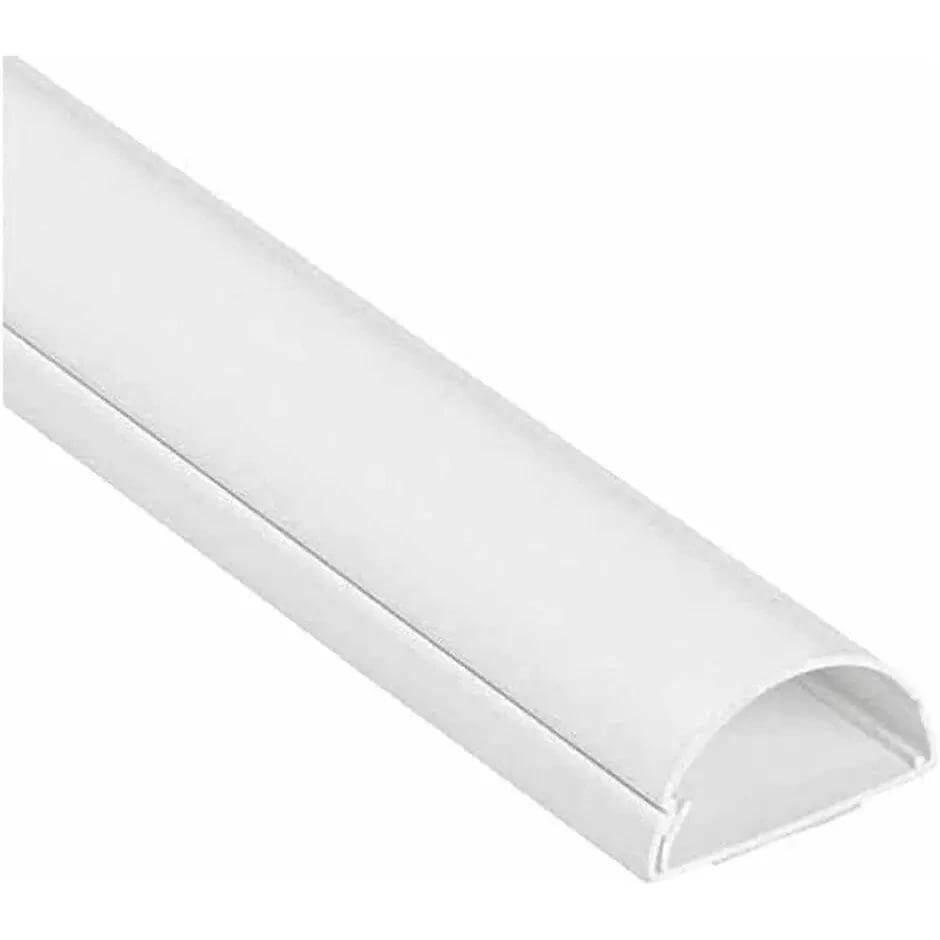 Snowlite PVC self-adhesive cable cover trunking, white 10x35mm, side view UAE