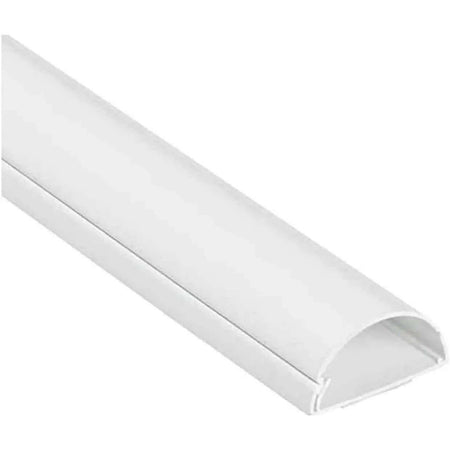 Snowlite PVC self-adhesive cable cover, white trunking 10 x 35mm, curved channel. UAE