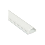 Snowlite white PVC self-adhesive cable trunking, 10x35mm, angled side view UAE